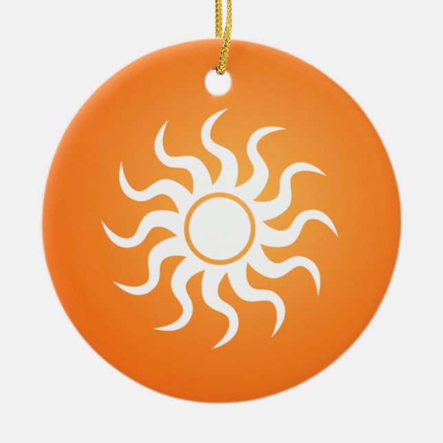 Sun-Ornamente Keramik Ornament (Vorne)