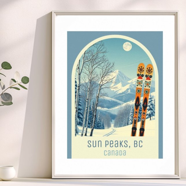 Sun Peaks BC Canada ski resort  Poster (Von Creator hochgeladen)