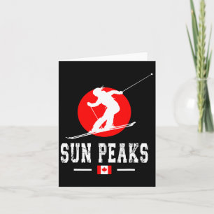 Sun Peaks Canada Ski Resort Rocky Mountains Canadi Karte