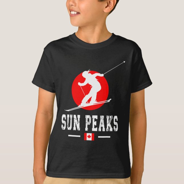 Sun Peaks Canada Ski Resort Rocky Mountains Canadi T-Shirt (Vorderseite)