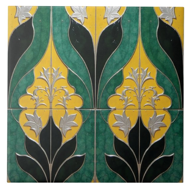 Sun Petal Flora Fliese (Vorderseite)