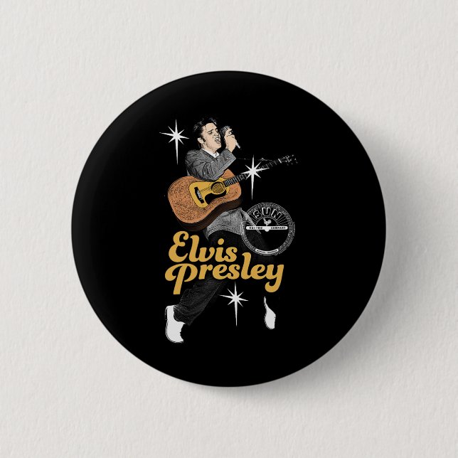 Sun Platten X Elvis Presley Tanz mit Sternen Button (Vorderseite)