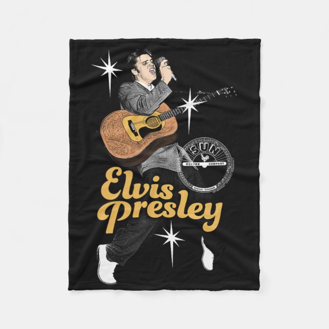 Sun Platten X Elvis Presley Tanz mit Sternen Fleecedecke (Vorderseite)