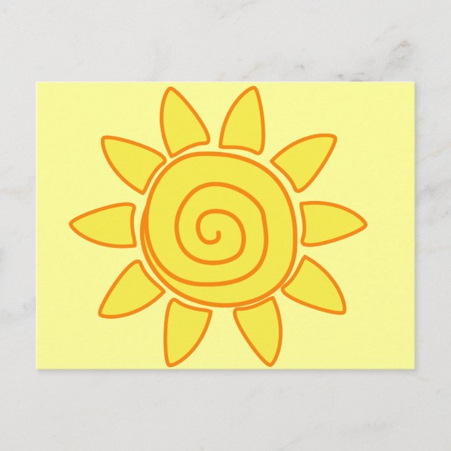 Sun Postkarte (Vorderseite)