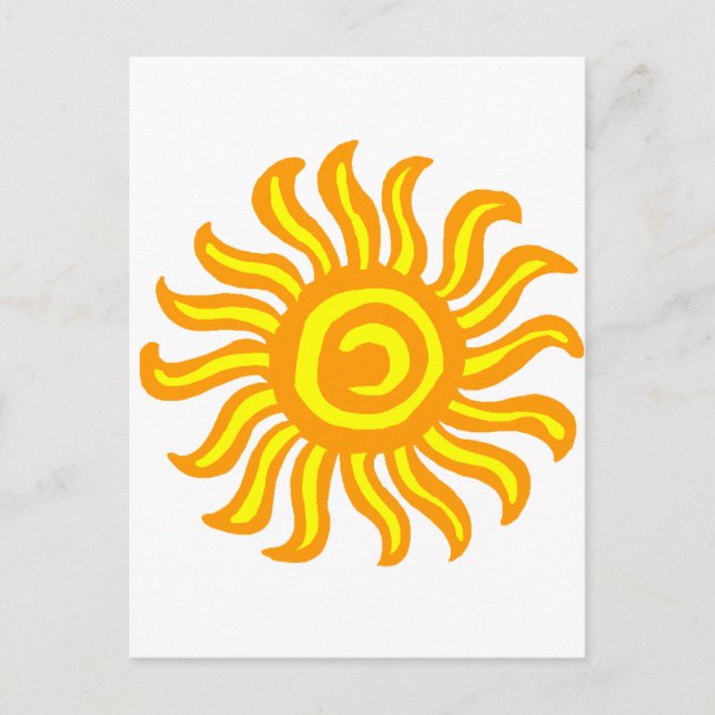 Sun Postkarte (Vorderseite)