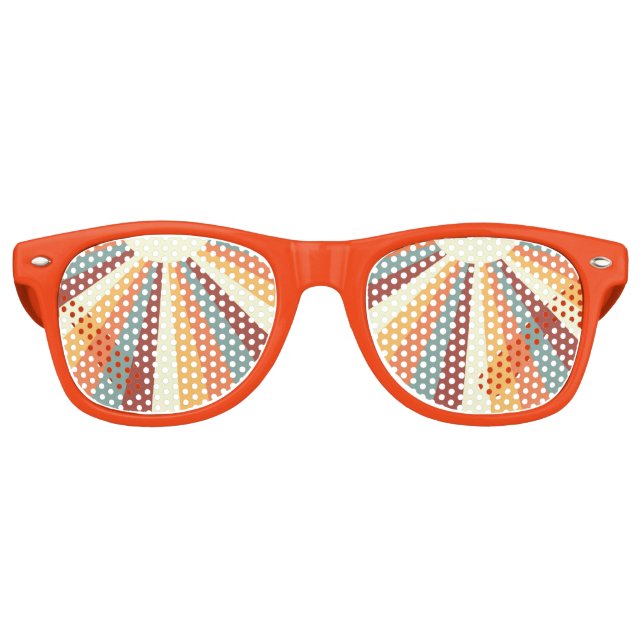 Sun Ray Retro Bohemisch Sunshine Partybrille (Vorderseite)