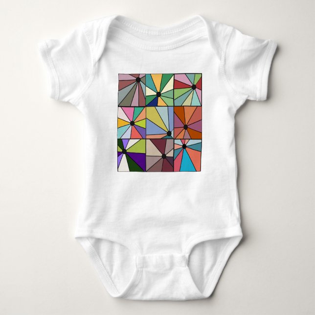 Sun Rays Baby Strampler (Vorderseite)