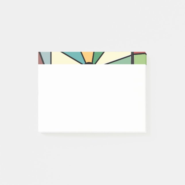 Sun Rays Post-it Klebezettel (Vorderseite)