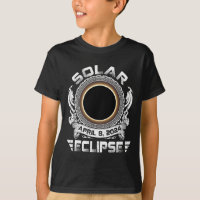 Sun Retro Solar Eclipse 2024 Totality 8. April Män