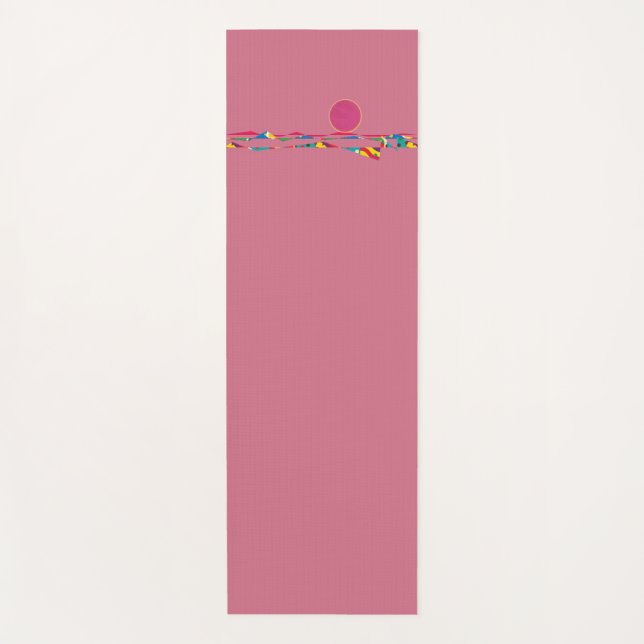 Sun rising yogamatte (Vorderseite)