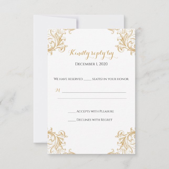 Sun-RSVP-Karte RSVP Karte (Vorderseite)