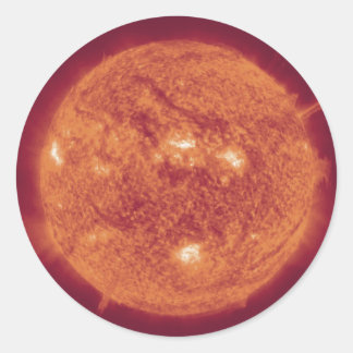 Sun Runder Aufkleber