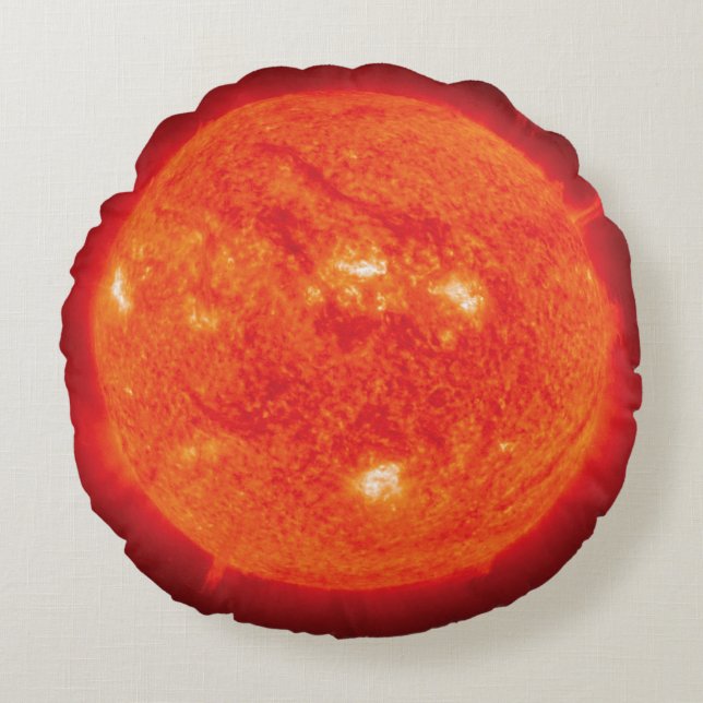Sun Rundes Kissen (Vorderseite)