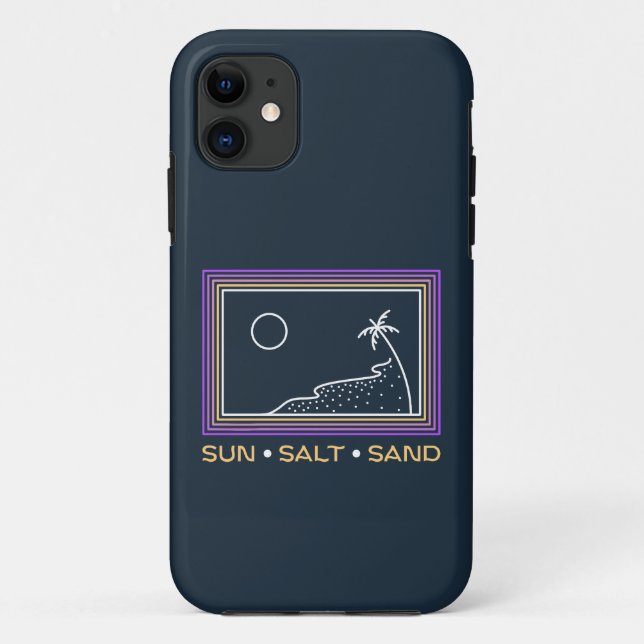 Sun Salt Sand 1 Case-Mate iPhone Hülle (Rückseite)