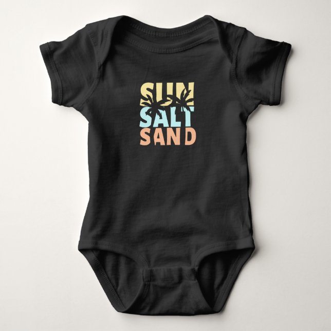Sun Salt Sand Beach Sommer Baby Strampler (Vorderseite)