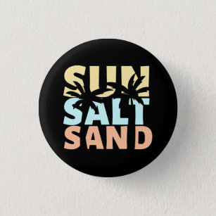 Sun Salt Sand Beach Sommer Button