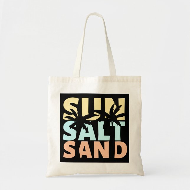 Sun Salt Sand Beach Sommer Tragetasche (Vorne)