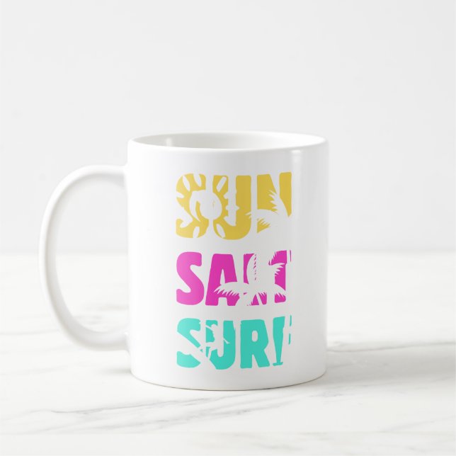 Sun Salt Surf - Summer Vibes Kaffeetasse (Links)