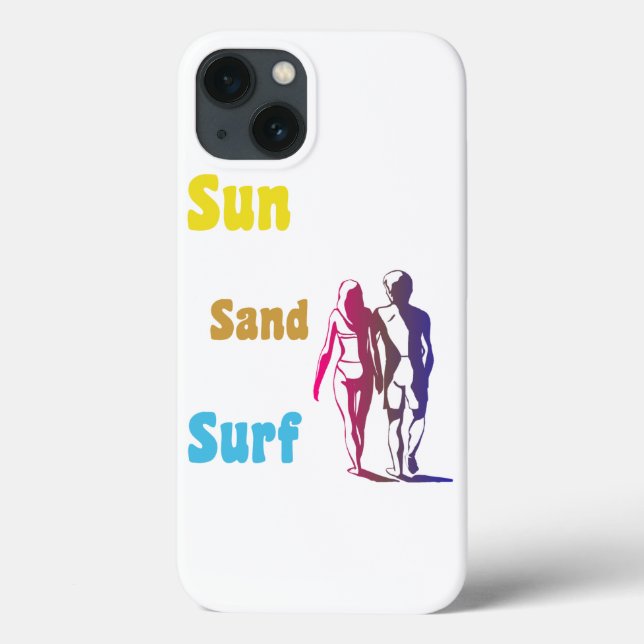 Sun Sand Surf Case-Mate iPhone Hülle (Rückseite)