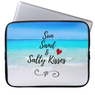 Sun Sand und Salty Kisses Tropical Beach Laptopschutzhülle