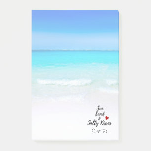 Sun Sand und Salty Kisses Tropical Beach Post-it Klebezettel