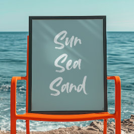 Sun Sea Sand | Trendy Wall Art | Minimalistisches  Poster
