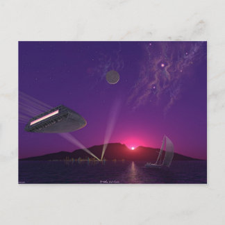 Sun Set Sail Postkarte