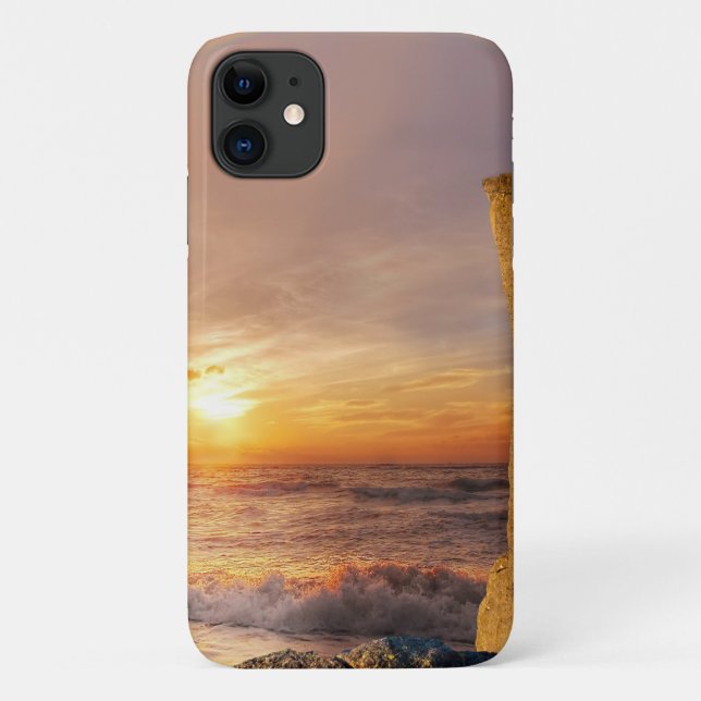 Sun Set Sea Cliff Case-Mate iPhone Hülle (Rückseite)