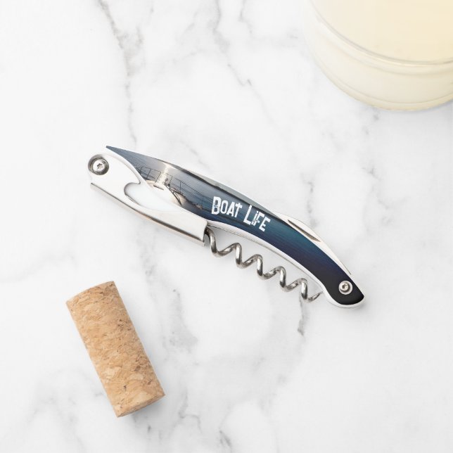 Sun Setting over Lake and Boat Kellnermesser (Vorderseite)