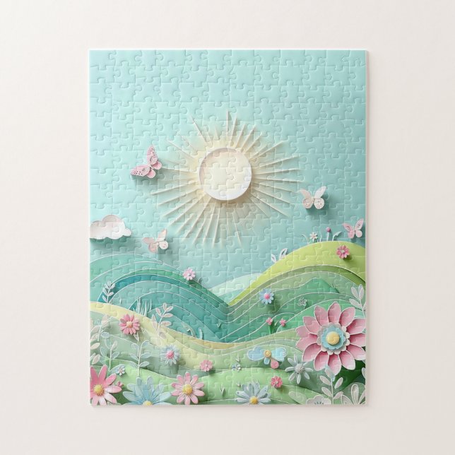 Sun Shining Over The Valley (Vertikal)