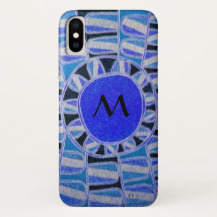 SUN SOLAR ENERGIE MONOGRAM Blau Schwarz Case-Mate iPhone Hülle