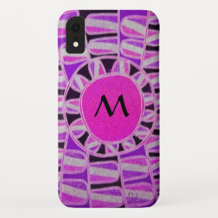 SUN SOLAR ENERGIE MONOGRAM Pink Lila Schwarz Case-Mate iPhone Hülle
