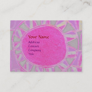 SUN SOLAR ENERGIE MONOGRAM rosa Fuchsienschwarz Visitenkarte