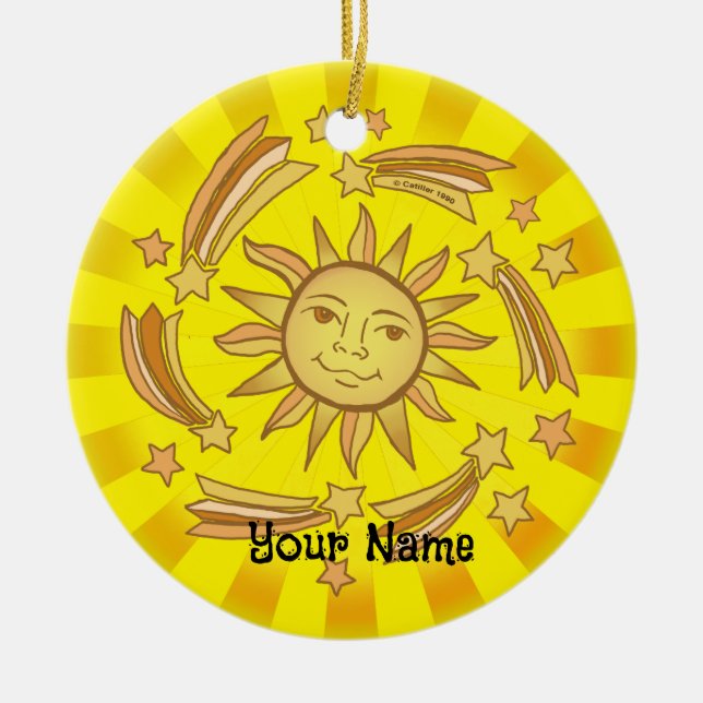 Sun Stars Keramik Ornament (Vorne)
