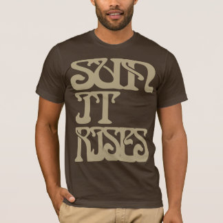 Sun steigt es Brown-T - Shirt