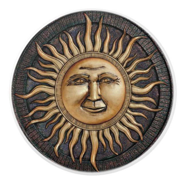 Sun stellen Tür-oder Fach-Zug gegenüber Keramikknauf (Vorderseite)