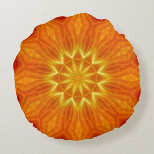 Sun-Sturm-Stern-Mandala-rundes Kissen