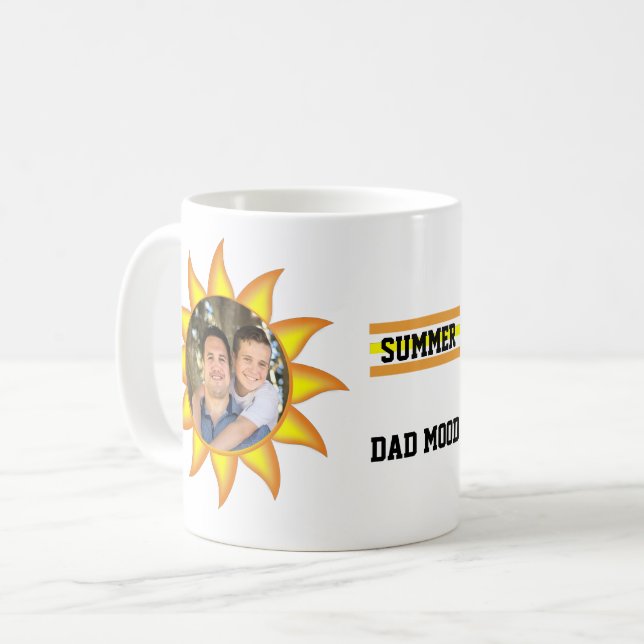 Sun Summer Vater Smood Vathers Day Kaffeetasse Tas (Vorderseite Links)
