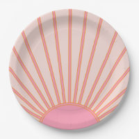 Sun Sunrise Pink Abstrakt Retro Sunshine