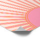 Sun Sunrise Pink Abstrakt Retro Sunshine Poster (Ecke)