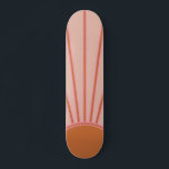 Sun Sunrise Terracotta Earth Tones Sunshine Skateboard<br><div class="desc">Sun Print - beige / Erdtöne / Terrakotta - Sonnenschein,  Moderne Abstrakt geometrische Sonnenaufgänge.</div>