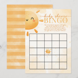 Sun Sunshine Baby Dusche BINGO Spiel Einladung