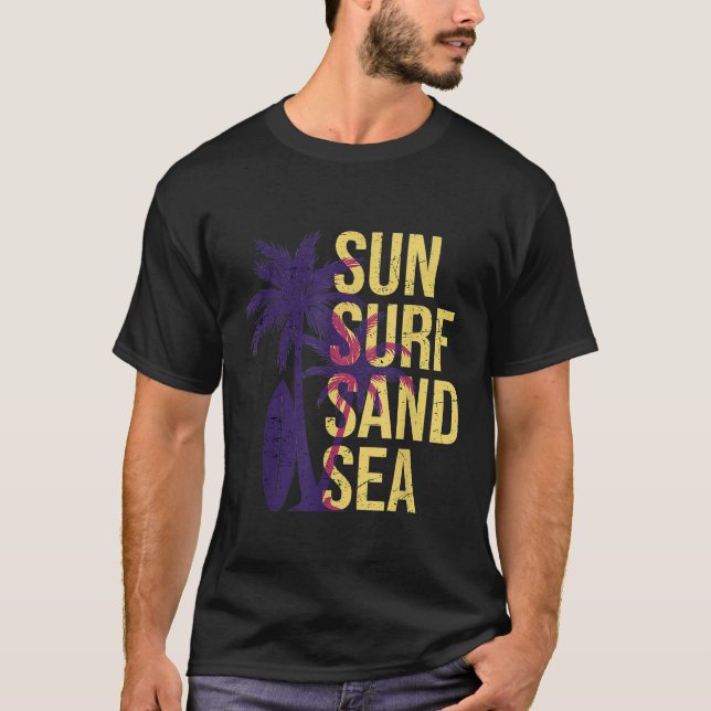 Sun Surf Sand Sea T-Shirt (Vorderseite)