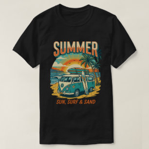 Sun Surf & Sand Vintage Van - Sommer-Surfen  T-Shirt