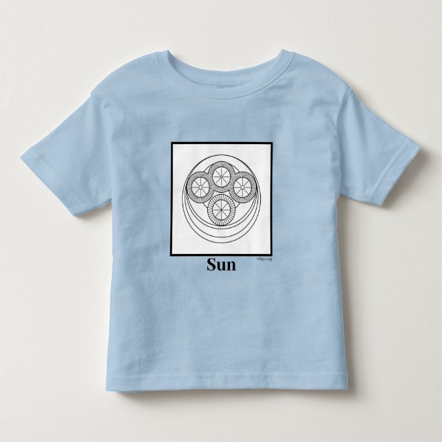 Sun-Symbol Kleinkind T-shirt (Vorderseite)