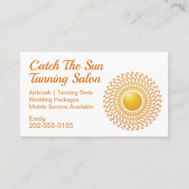 Sun Tanning Mobile Spray Tan Visitenkarte