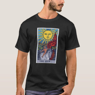 Sun-Tarot-Karte okkult glaubt Wahrnehmungszauber T-Shirt