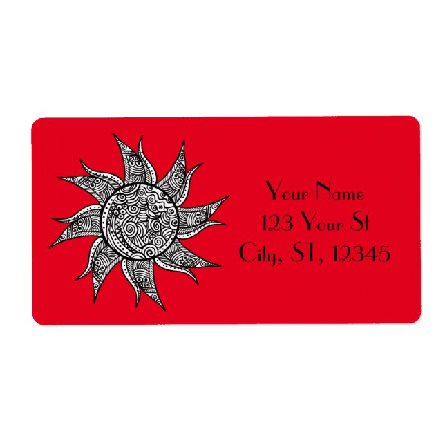 Sun Tattoo Thunder_Cove im Henna-Stil (Vorne)