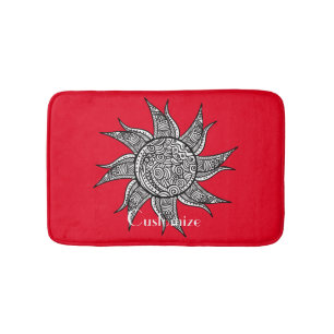 Sun Tattoo Thunder_Cove im Henna-Stil Badematte