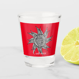 Sun Tattoo Thunder_Cove im Henna-Stil Schnapsglas